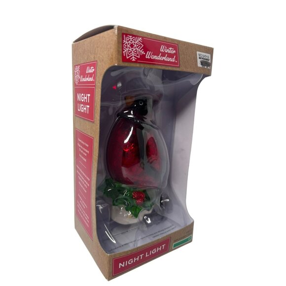 Bath and Body Works Cardinal on Holly Night Light Plug In Christmas Decor 5 in - Picture 2 of 6